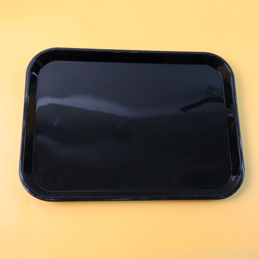 Plastic Serving Tray Plate 40 30 Cm (1 Pc Black)