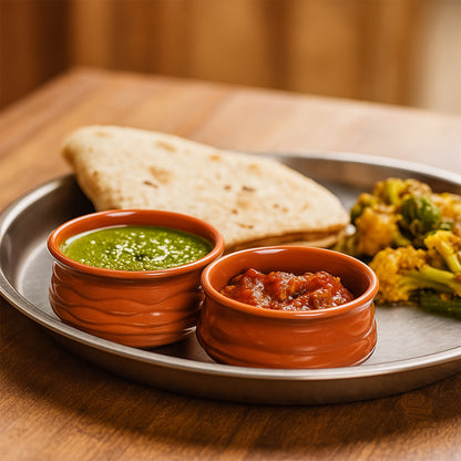Classic Terracotta-style Handi Bowl (1 Pc)