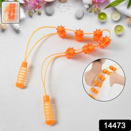 Handheld Back Massage Roller Rope (1 Pc)
