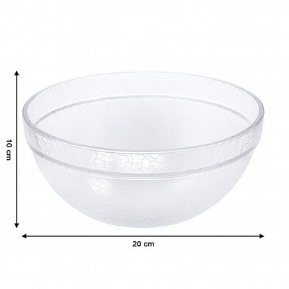 Transparent Idli Mixing  Serving Bowl  Textured Plastic Kitchen Bowl (1 Pc)