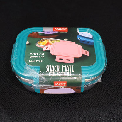 Apex Stainless Steel Mini Stack Plate Food Container (Approx 200 Ml)