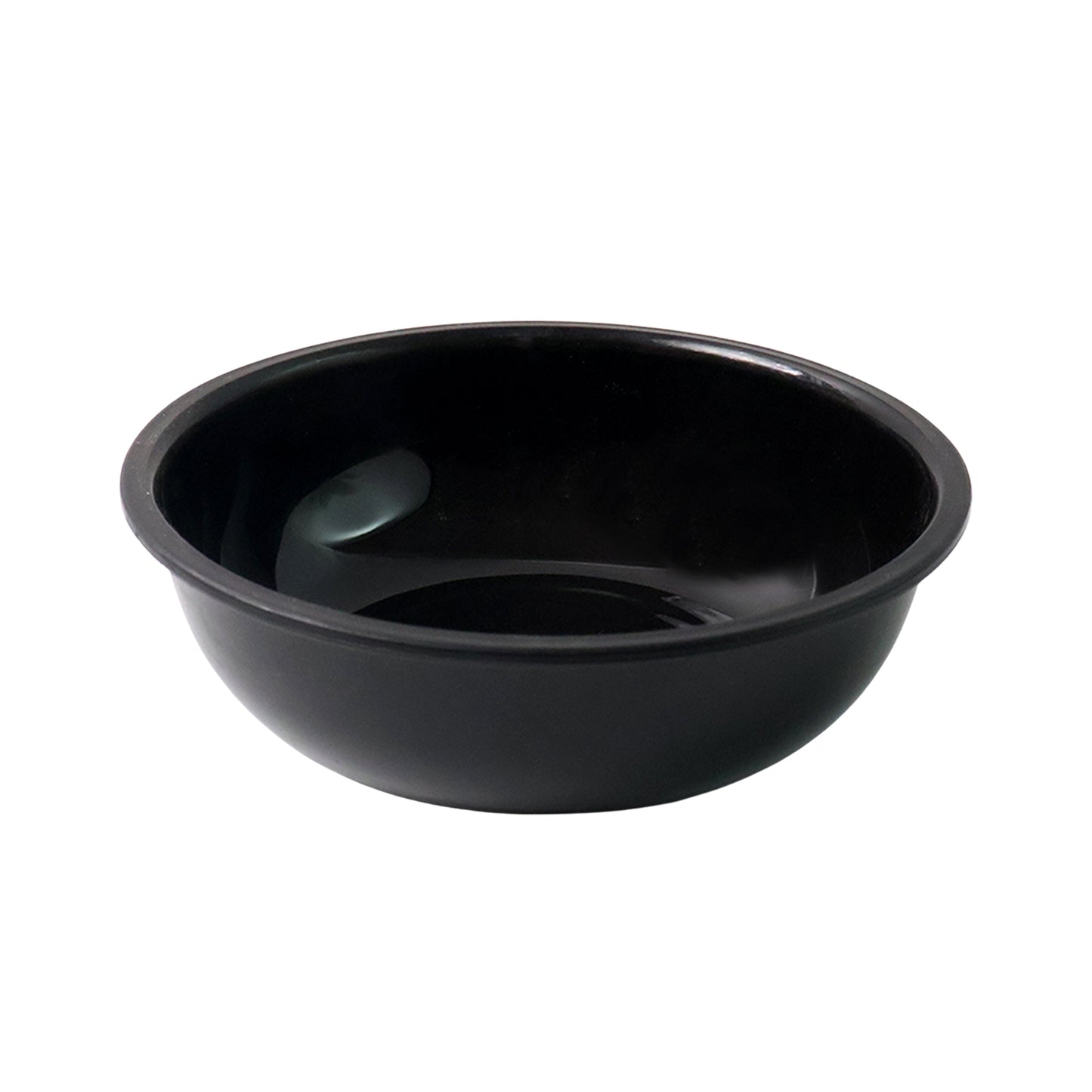 Plastic 6 Inch Black Round Deep Serving Bowl (1 Pc)