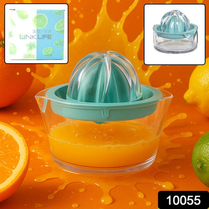 10055 Manual Drink Orange Lemon Citrus Lime Fruit Juice Juicer Squeezer Bpa Free Press  Pourer With Lid Plastic Manual(1 Pc)