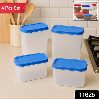 Apex Glory Plastic Storage Container Box Set (4 Pc)