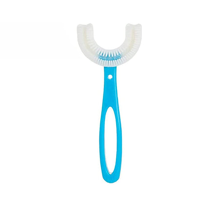 4003 U-shaped Toothbrush For Kids Manual Whitening Toothbrush Silicone Brush Head For Kids Children Infant Toothbrush For 2-6 Years