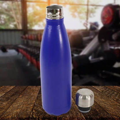 Stainless Steel Single Wall Water Bottle 400ml Approx
