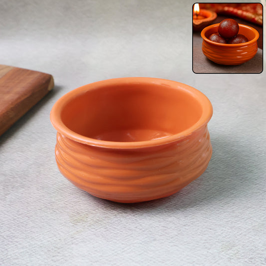 Classic Terracotta-style Handi Bowl (1 Pc)
