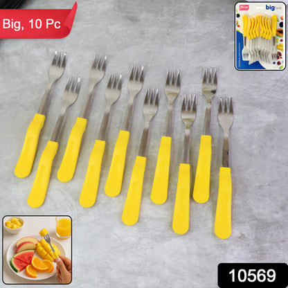 Supermom Premium Stainless Steel Big Fork (6 Pc  Set)