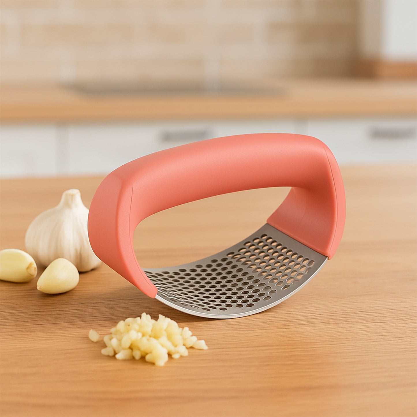 Supermom Premium Curve Garlic Press Crusher (1 Pc)