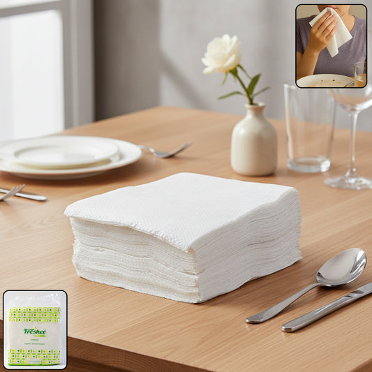 Freshee Premium Ultra-soft Disposable Paper Napkins  50 Pc (23 X 25 Cm)