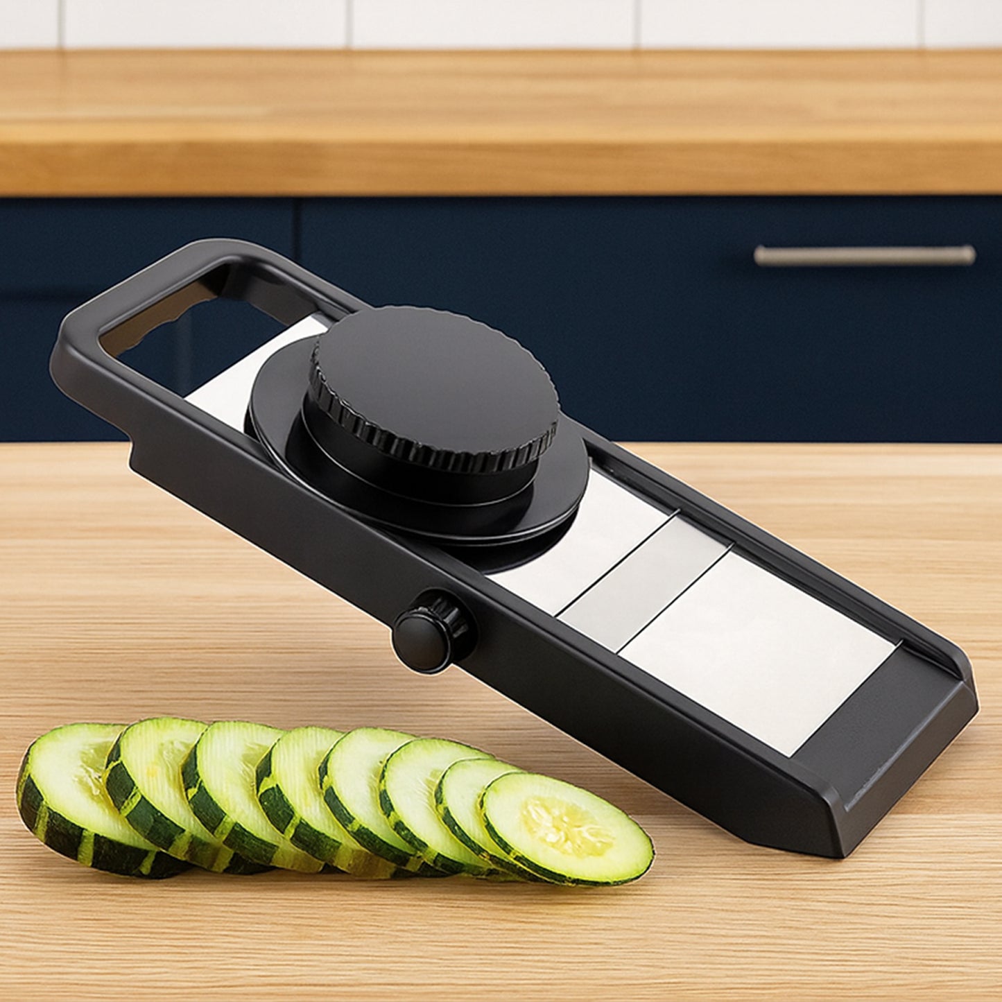 Premium Adjustable Vegetable  Fruit Slicer With Sharp Stainless Steel Blade