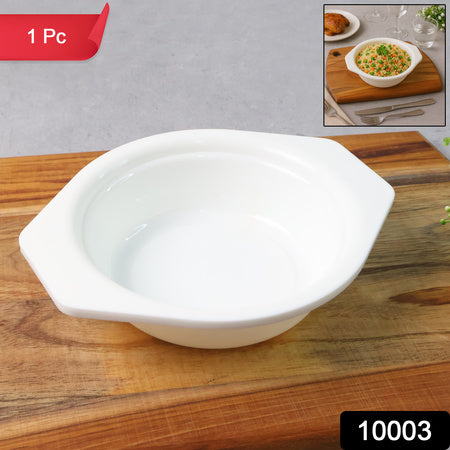 Premium Plastic Serving  Mixing Bowl With Easy-grip Side Tabs (1 Pc)