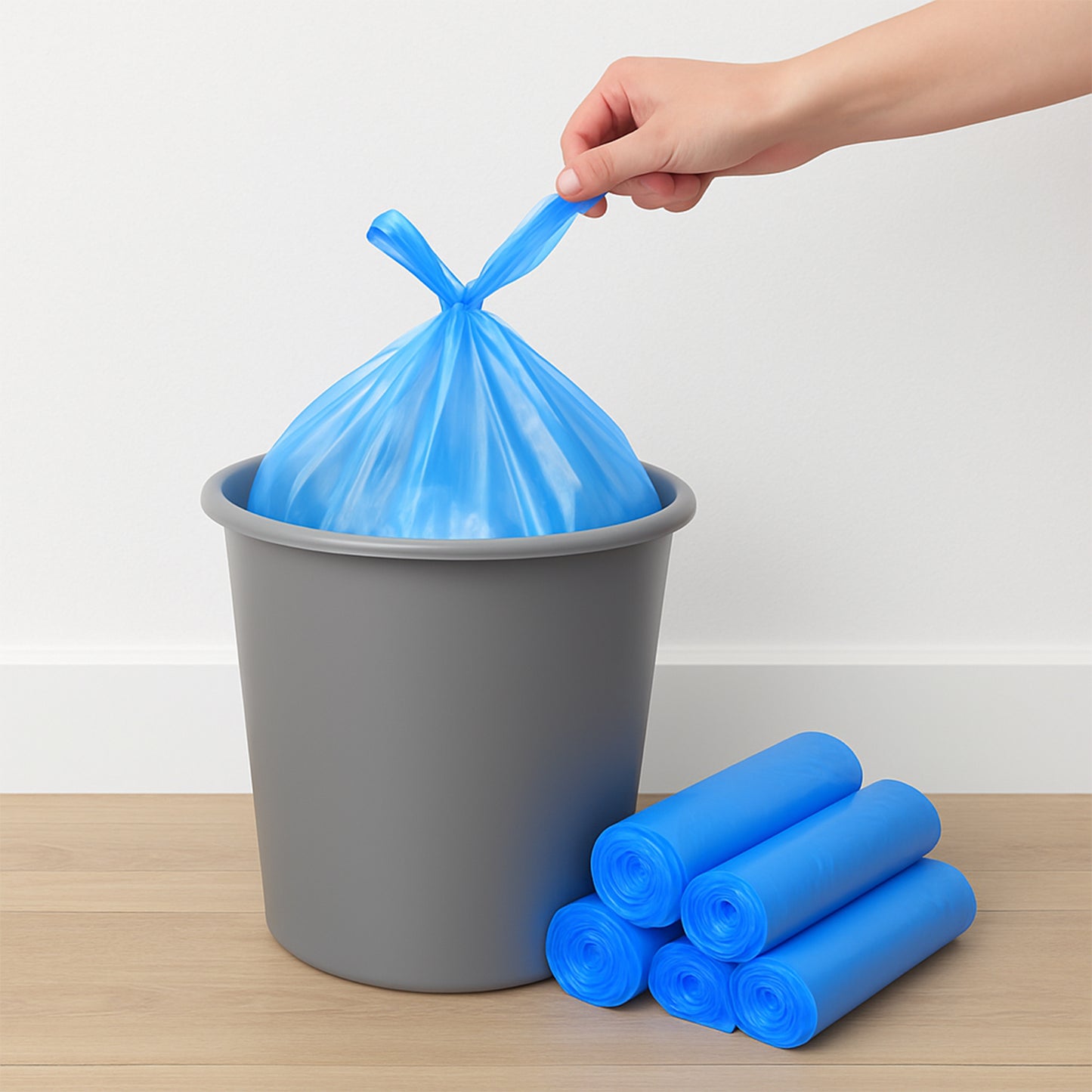 Disposable Garbage Bags 55 X 40 Cm (5 Pc)