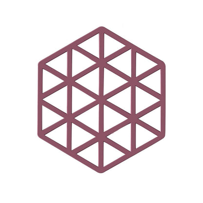 4042 Cup Mat Pvc Tea Coaster Non-slip Placemat High Temperature Insulation Pad Hollow Pot Mat Bowl With Anti-hot