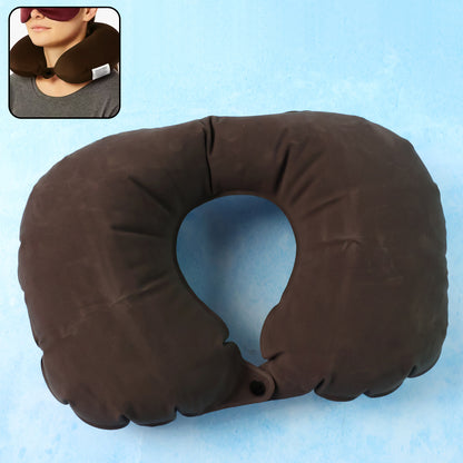 Inflatable U-shaped Travel Neck Pillow (1 Pc)