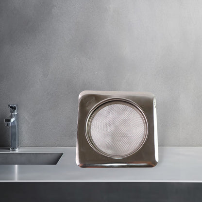 Stainless Steel Square Sink Strainer (1 Pc)