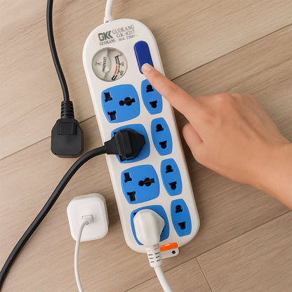 8 Socket Heavy Duty Power Extension Board (10 Mtr.  1 Pc)