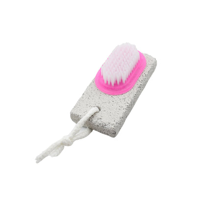 9352 Hand And Foot Brush With Pumice Stone To Remove Dead Skin  Callus Stone Foot Scrubber Pedicure Brush For Dead Skin